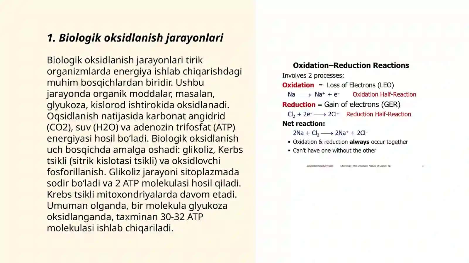 Biologik oksidlanish reaksiyalarida kislorodning iste‘mol qilinishi 3