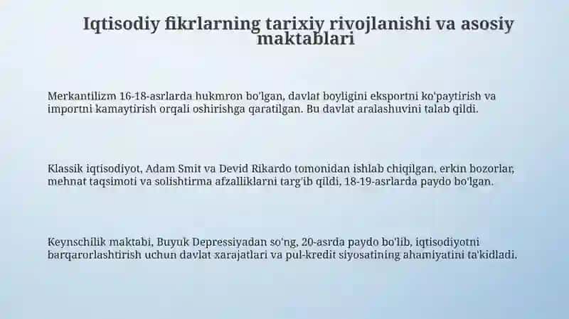 Jahon xoʻjaligi haqida iqtisodiy gʻoyalar 3