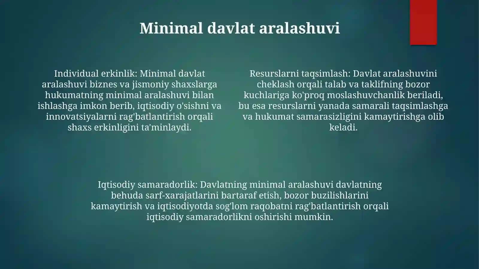 Davlat Iqtisodiyotini Tartibga Solish Bosqichlari Va Samaradorlik Chegaralari 3