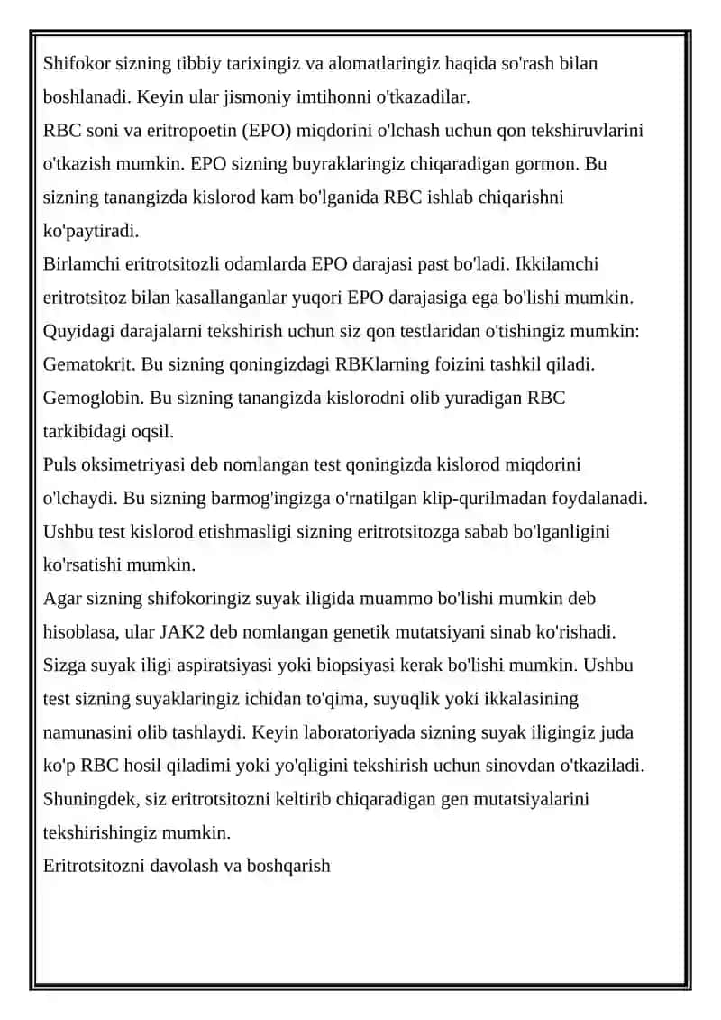 Eritrositoz 3