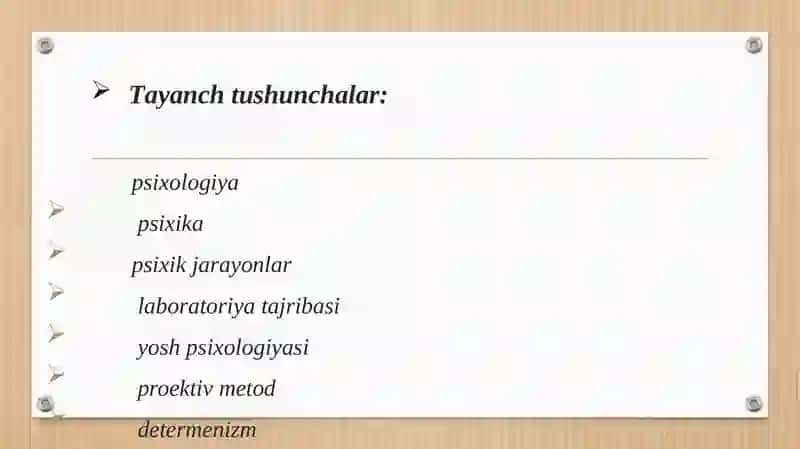 PSIXOLOGIYA FANINING PREDMETI VA RIVOJLANISH TARIXI 3