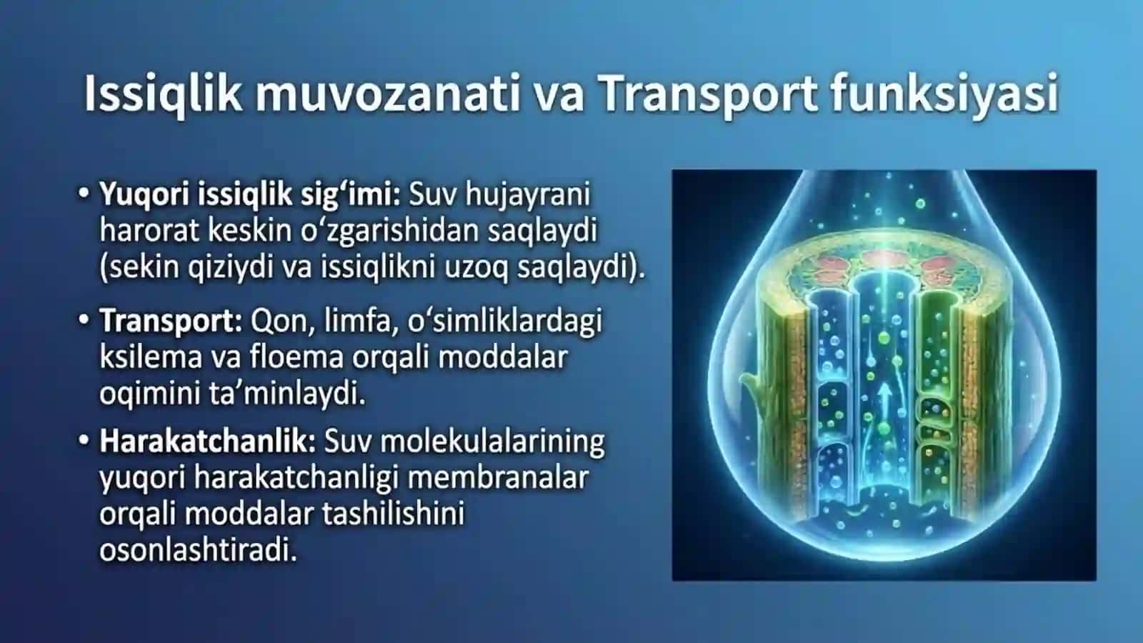 Suvning tirik organizmlar uchun ahamiyati 3