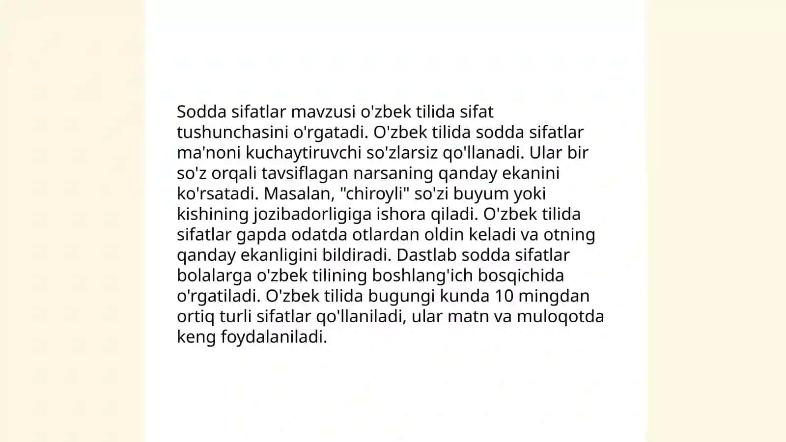 Sifatlarda daraja shakli.Sifatlarning otlashuvi va morfologik tahlili 3