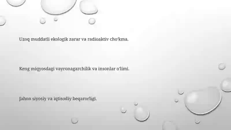 Insoniyatga xavf solayotgan taxdidlar 3
