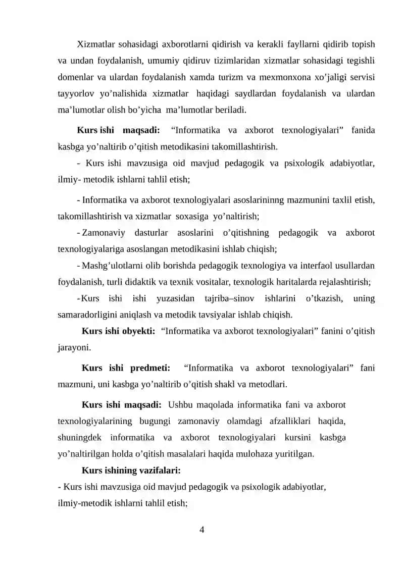 Informatika fanini kasbga yo'naltirib o'qitish metodikasi 3