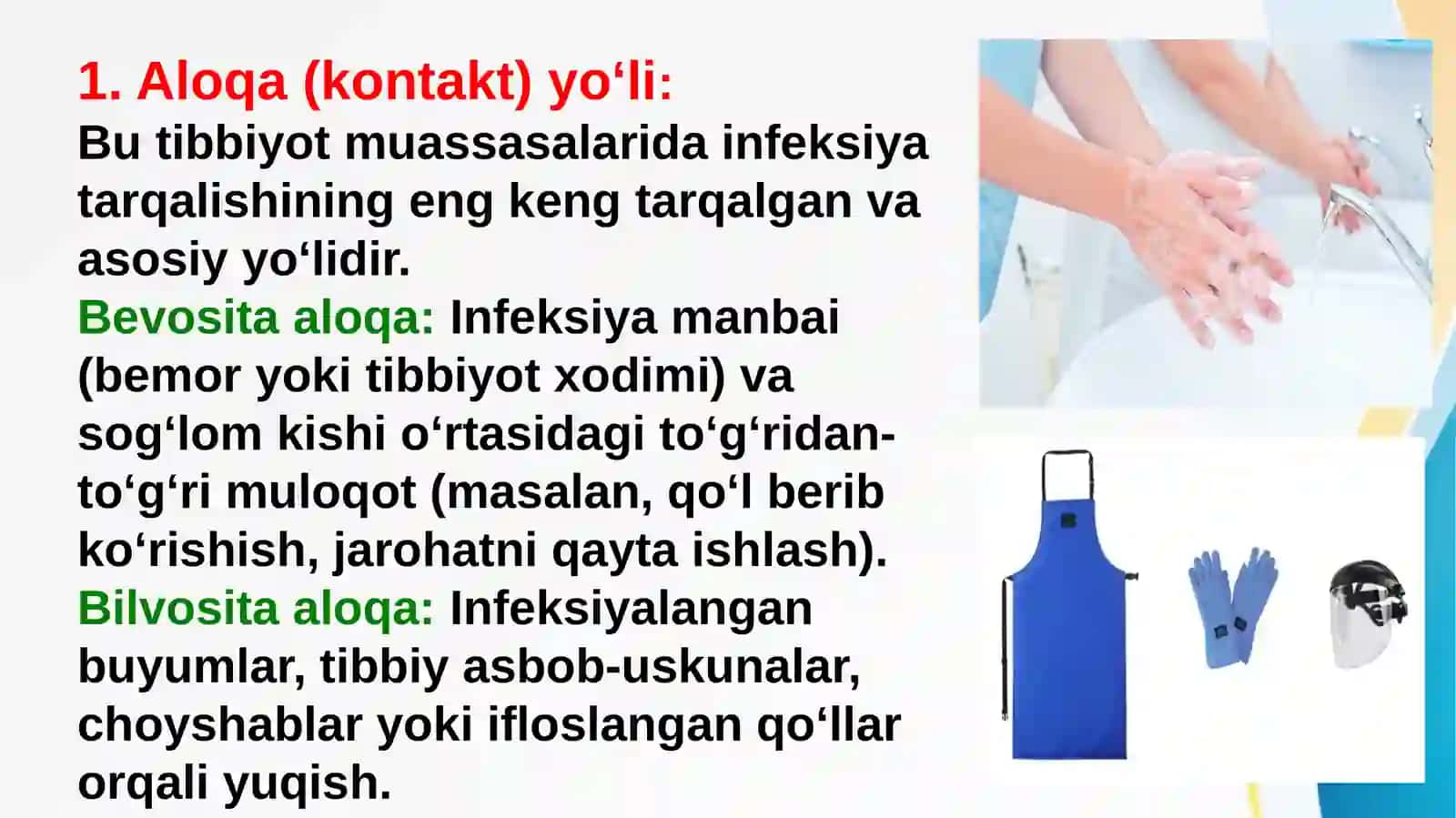Davolash profilaktika muassasalariga infeksiya olib kiritilishining yoʻllari  DPMga infeksiya olib kiritilishining yoʻllari 3