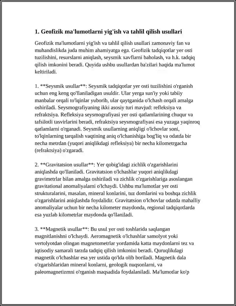 QUDUQ GEOFIZIK MAʼLUMOTLARINING GEOLOGIK TALQINI 3