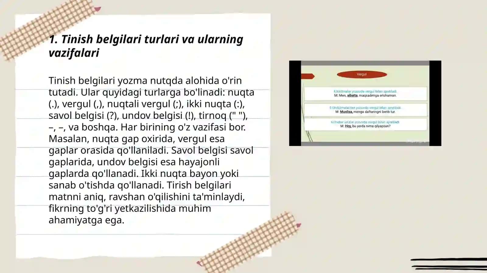 Tinish Belgilari Mashqlari 3