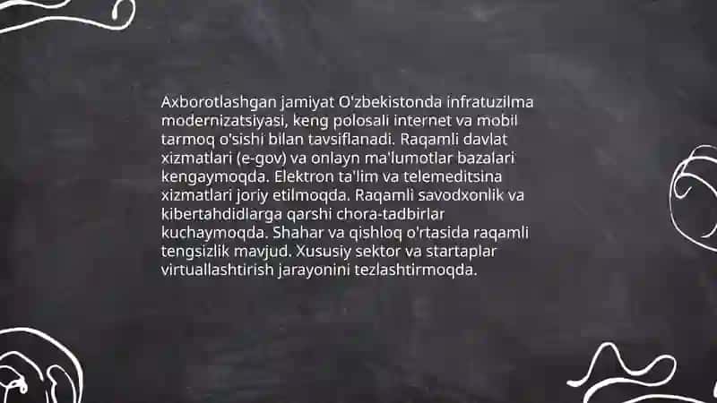Oʻzbekistonda telekommunikatsiya va simsiz texnologiyalarining rivojlanishiga ta'sir etuvchi asosiy omillar 3