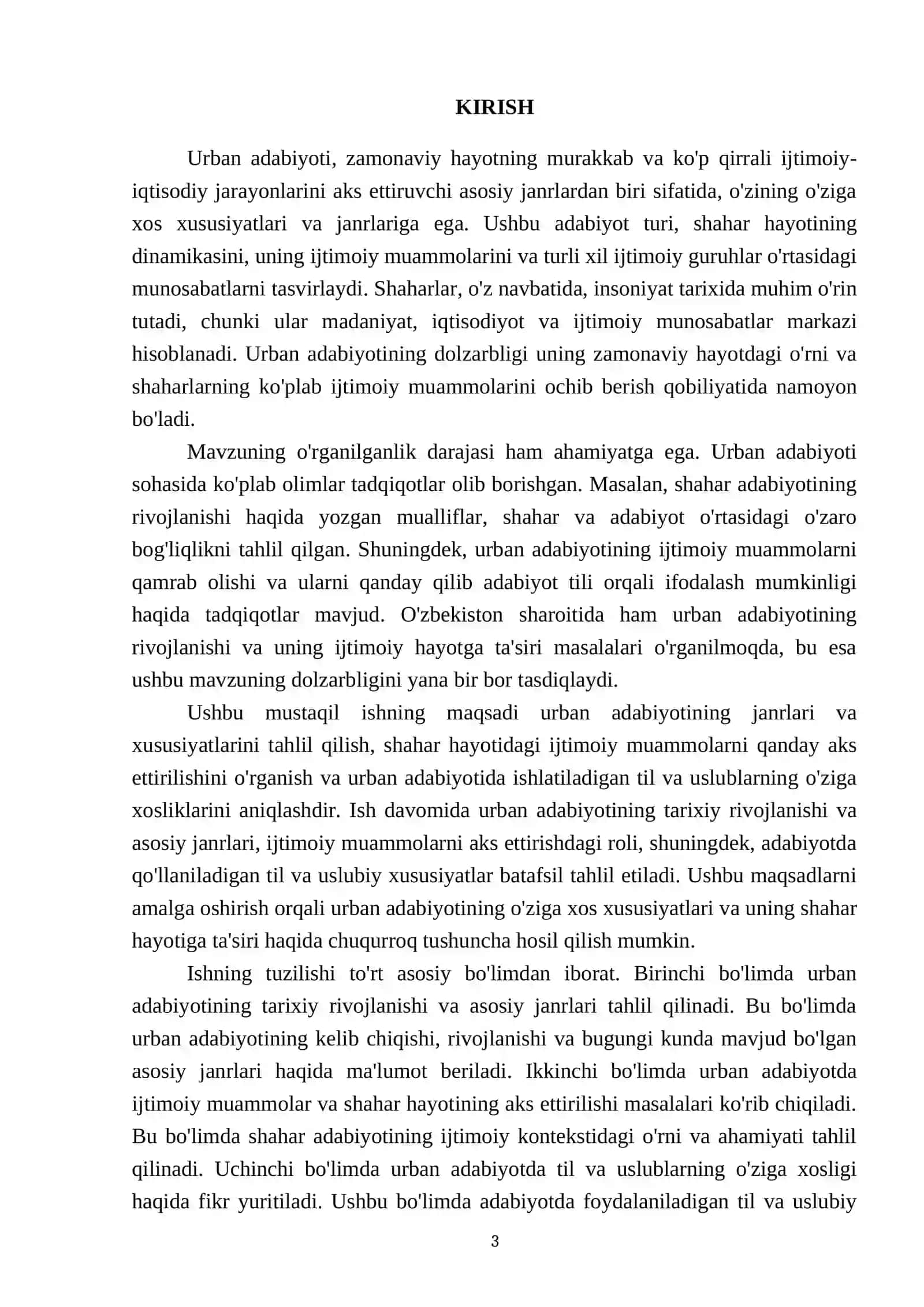 Genres and features of urban literature 3