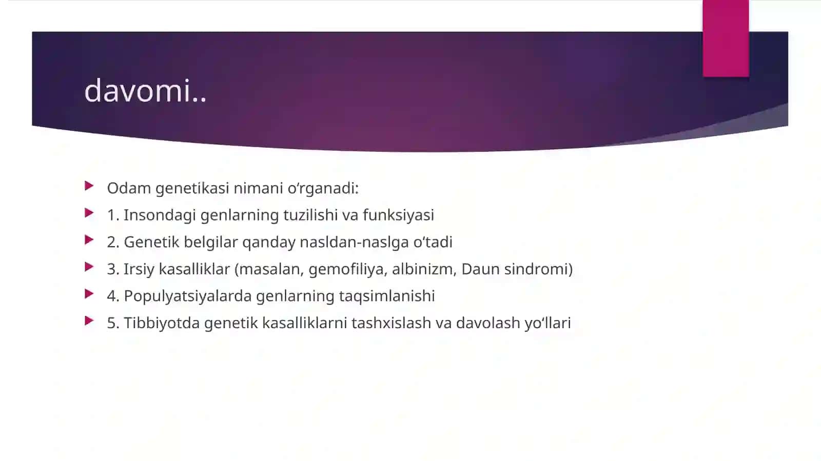 Odam genetikasi 3