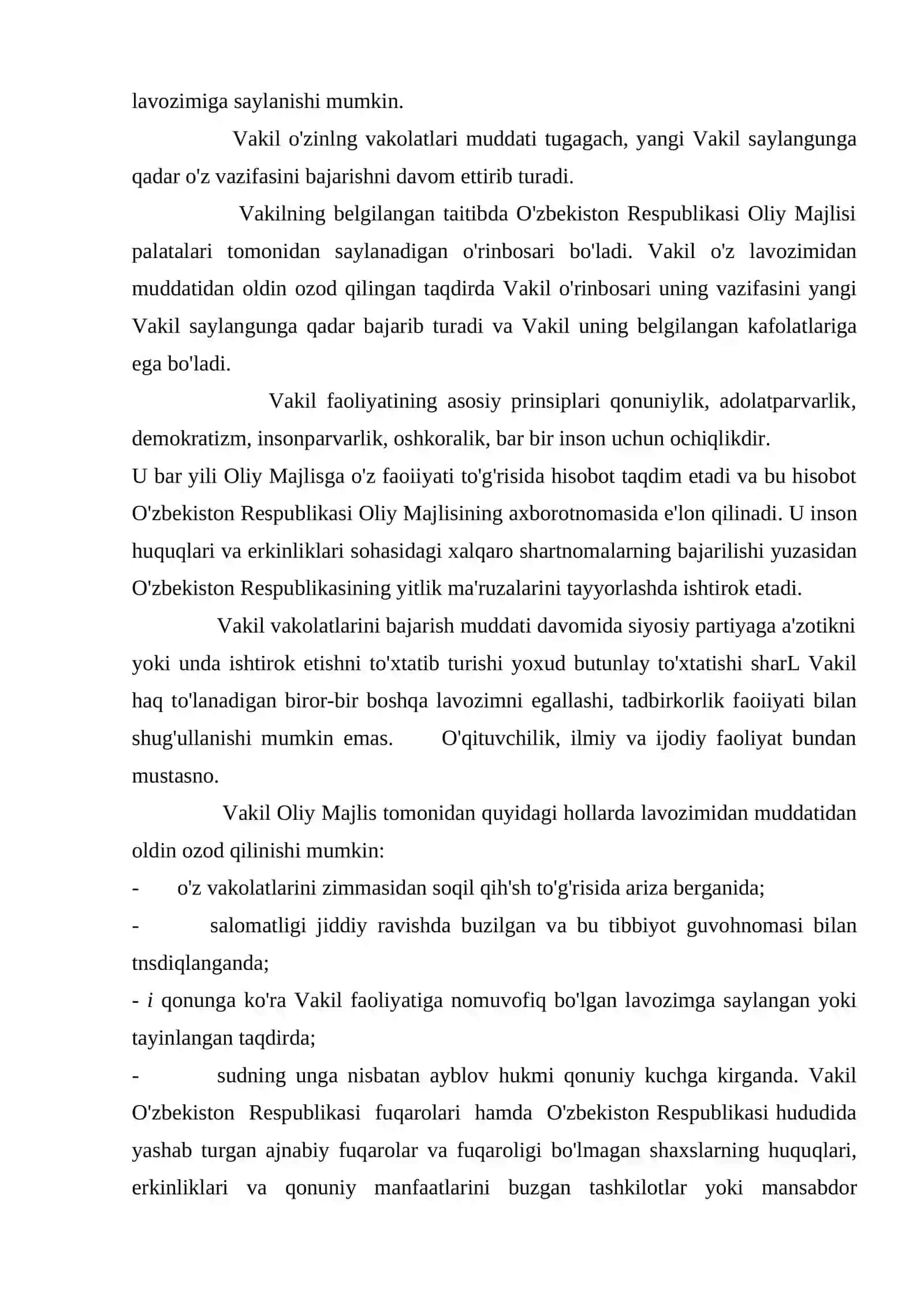 Oliy Majlis Inson huquqlari bo'yicha vakili (Ombudsman) 3