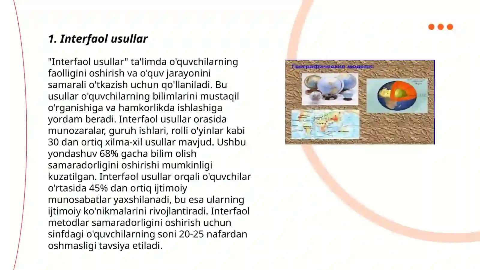 Ona tili o'qitishda qo'llanadigan zamonaviy metodlar mavzu uchun topshiriqlar ishlab chiqish 3