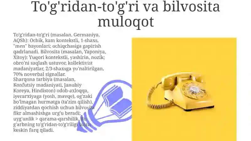 Madaniy Nuanslar va Muloqot Uslublari 3