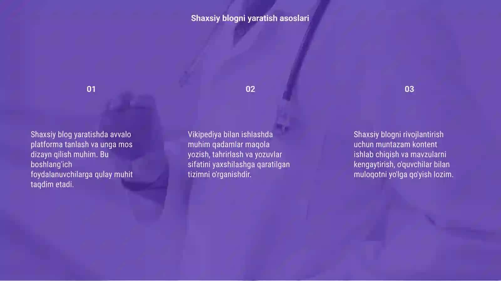 Shaxsiy blog yaratish vikipediya bilan ishlash 3
