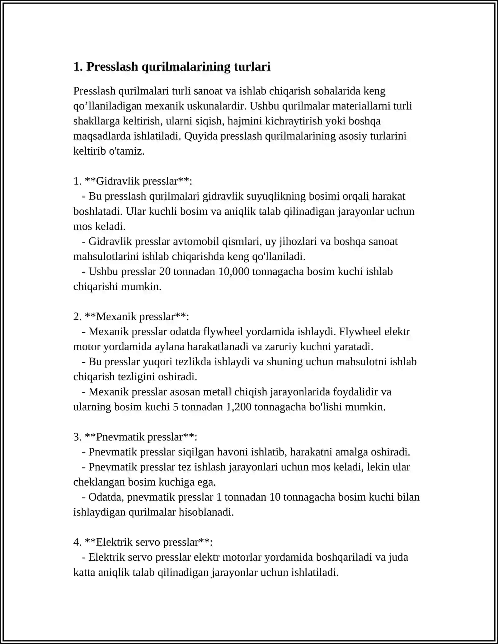 PRESSLASH QURILMARINI LOYIHALASHTIRISH 3