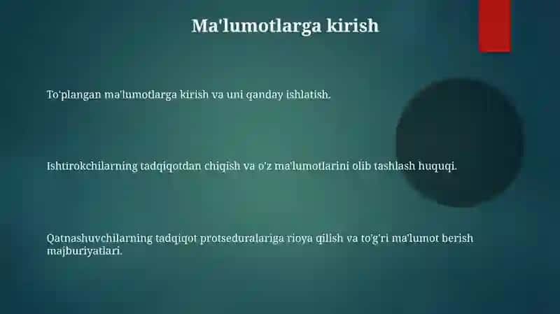 Ishtirokchilarning huquq va majburyatlari 3