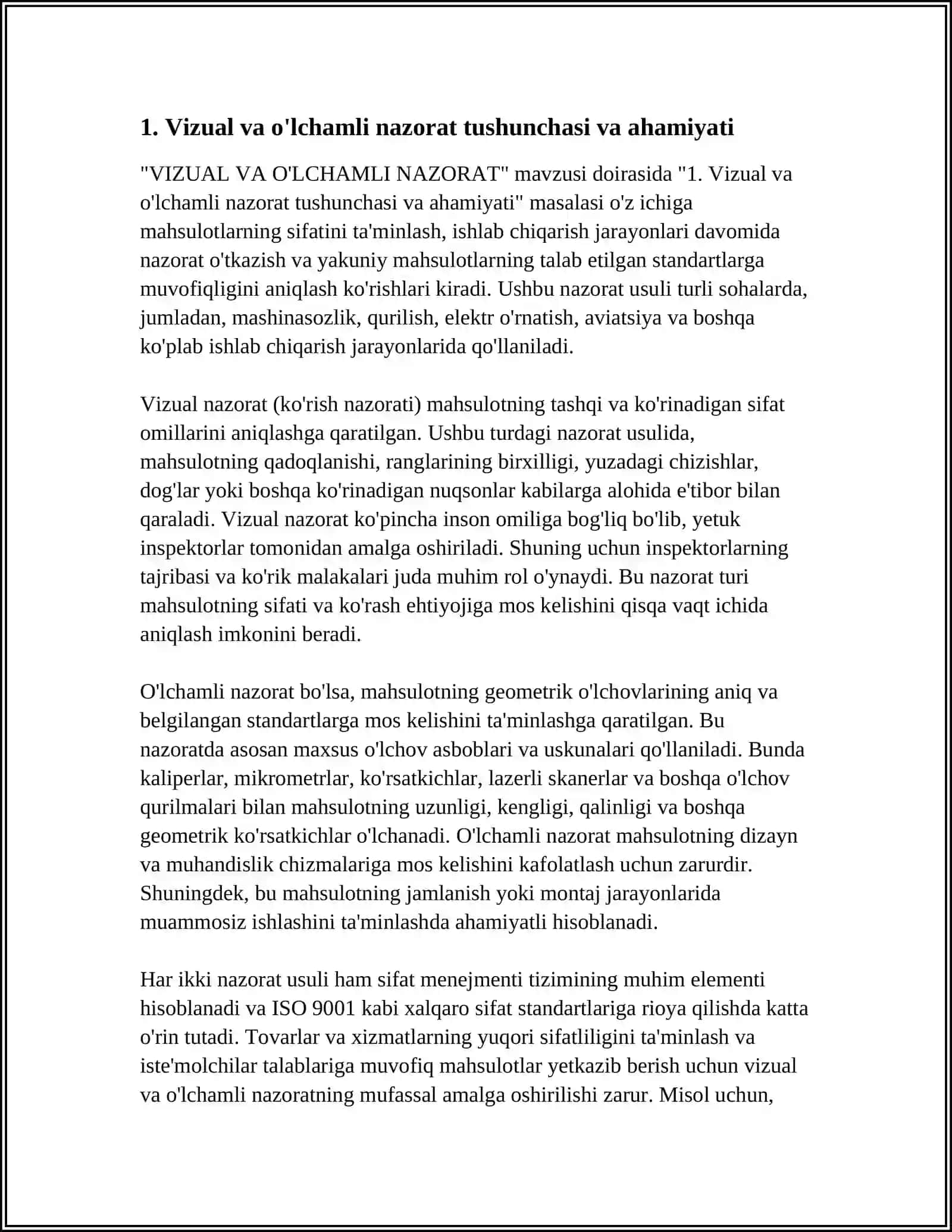 VIZUAL VA O'LCHAMLI NAZORAT 3