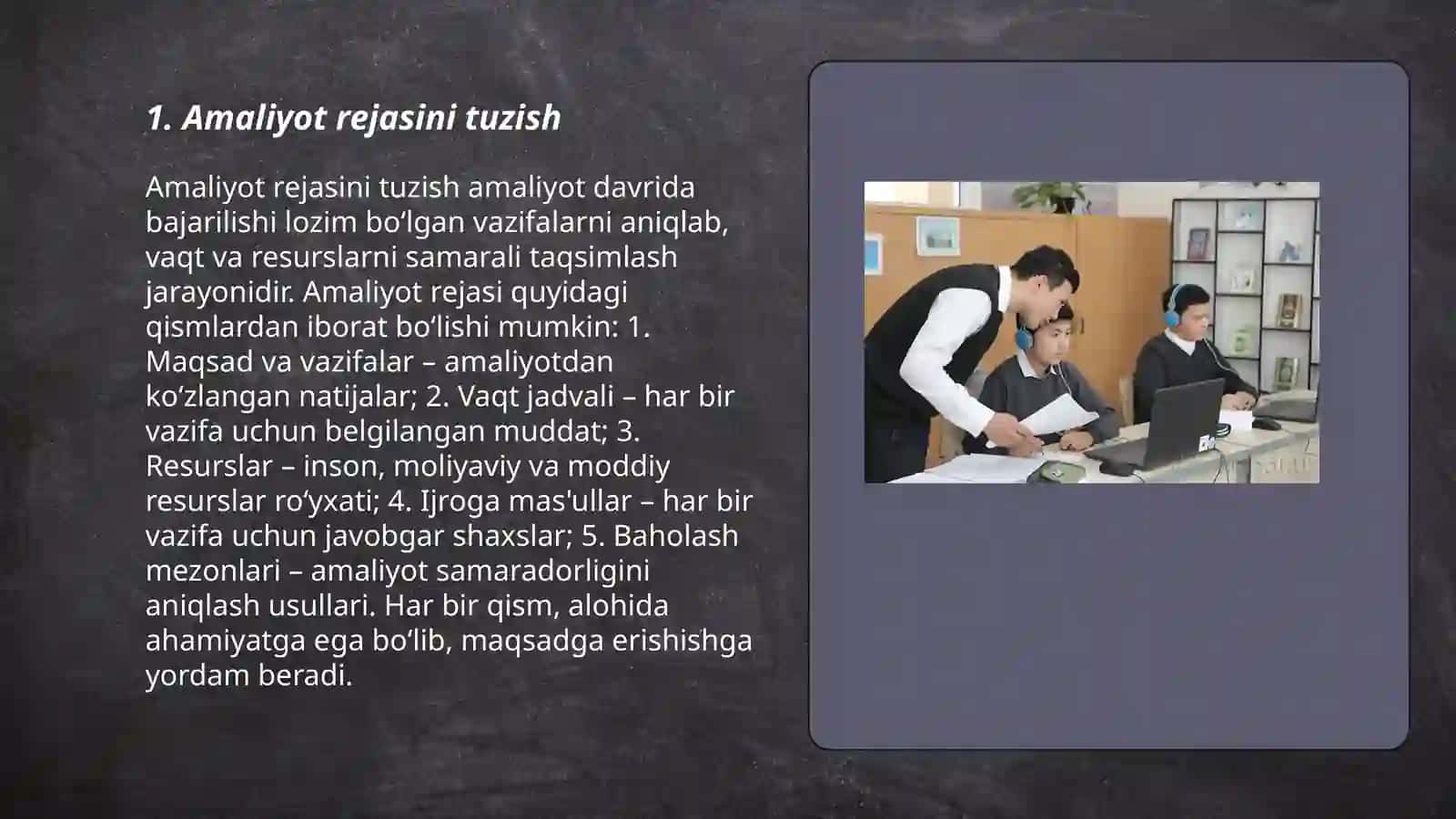 Mutaxassislik fanlaridan o'quv va malakaviy pedagogik amaliyotni tashkil etish va o'tkazish 3