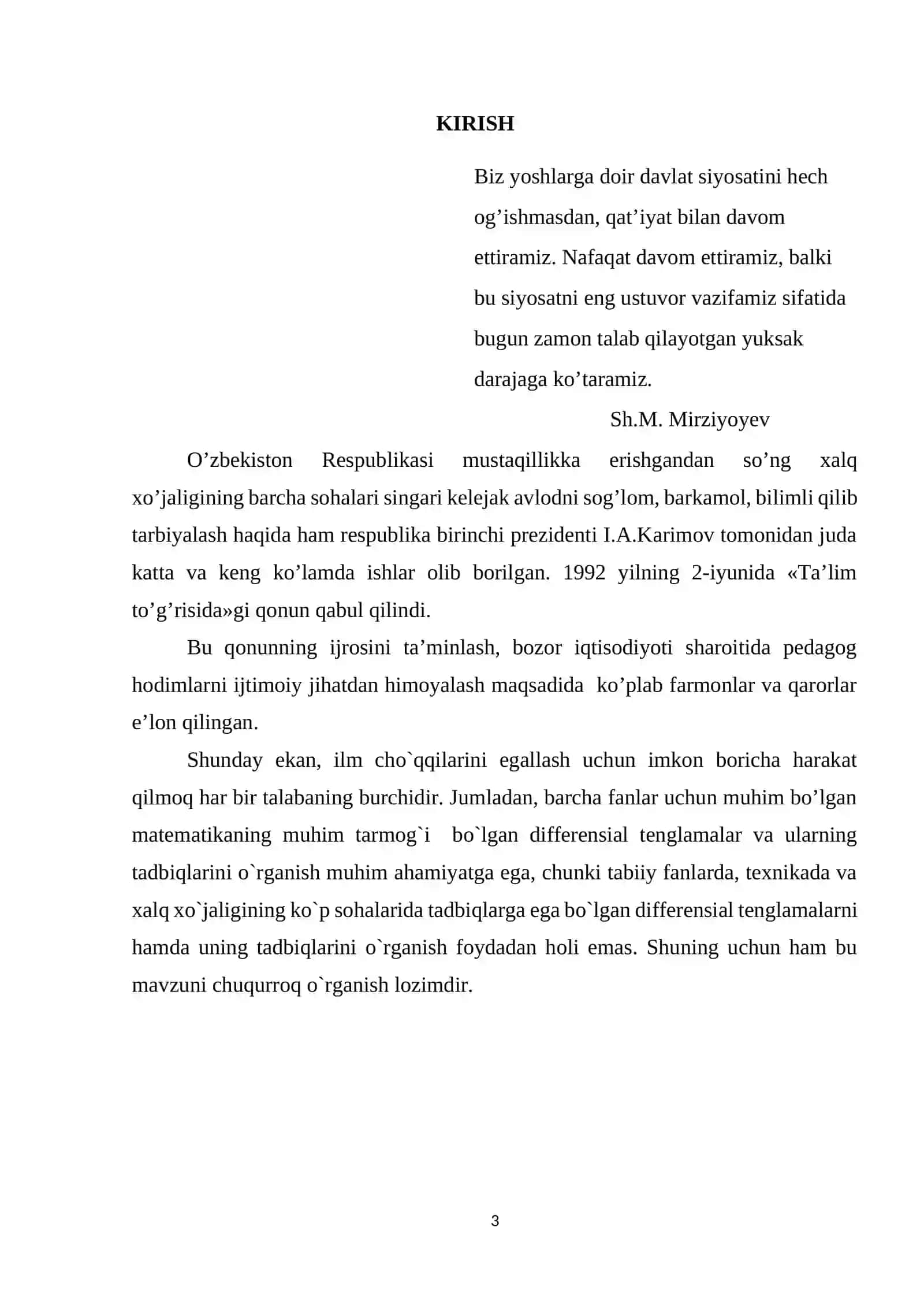 MATEMATIK ANALIZ 3