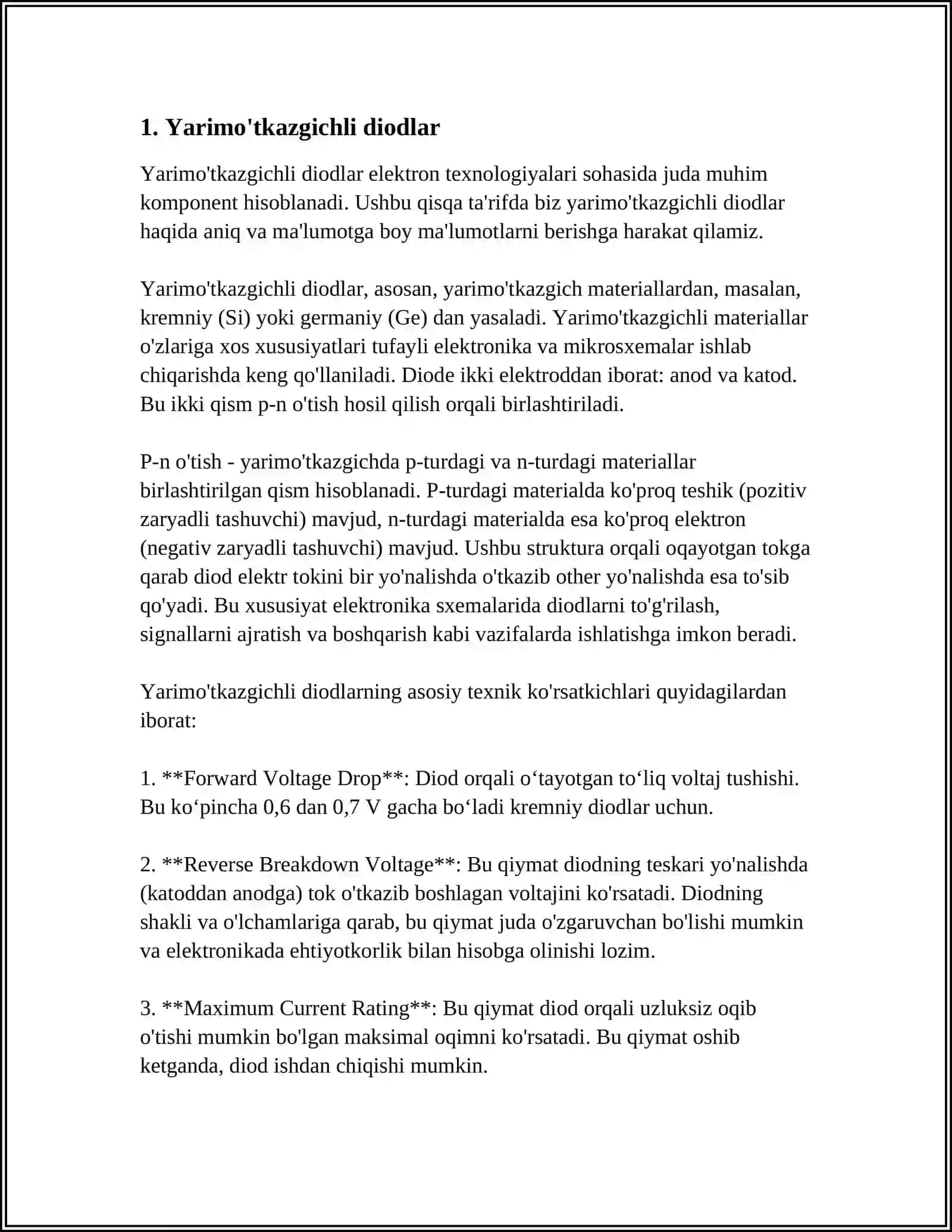 Yarimo‘tkazgichli diodlar 3