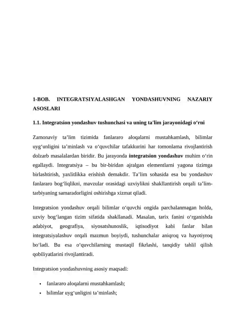 Talim tarbiya tizimida tarix o’rganishga integrasiyon yondashish 3