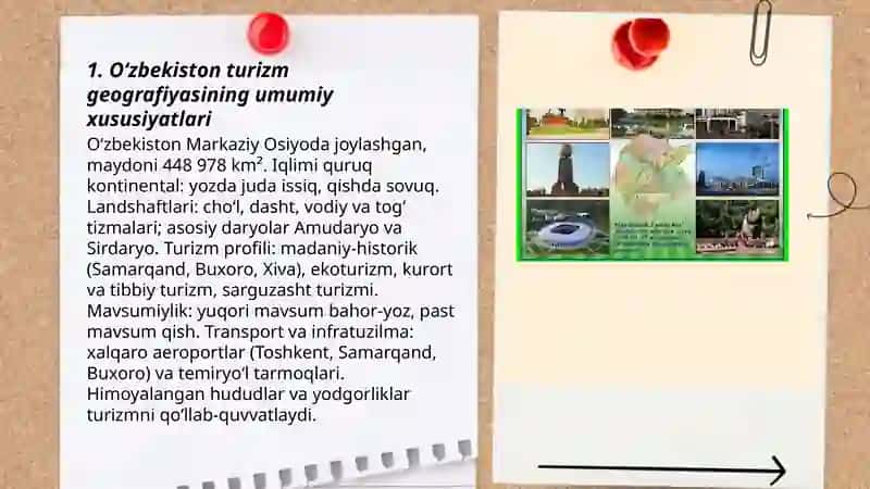 Oʻzbekiston turizm geografiyasi 3
