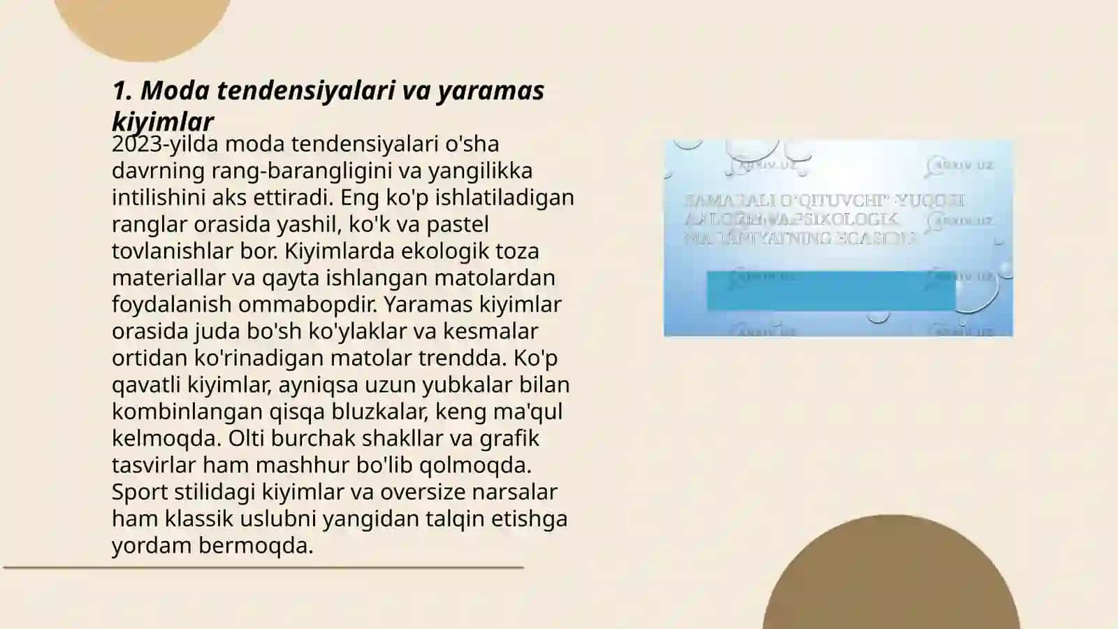 Mavzu: Ommaviy madaniyatning g‘ayriaxloqiy korinishlari 3