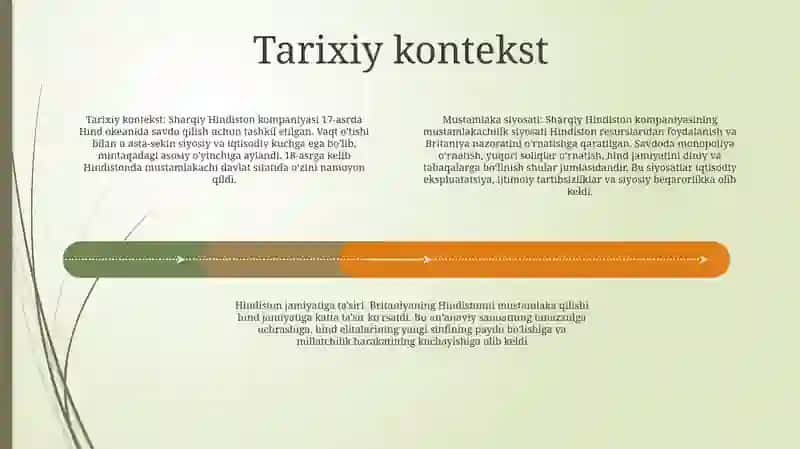 Hindistonda Ost Indiya Kompaniyasining Mustamlakachilik Siyosati 3