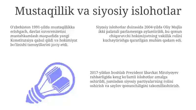 Oʻzbekistonning Oʻziga Xos Istiqboli va Taraqqiyot Yoʻli 3