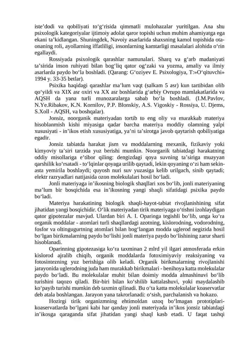 Psixologiya fanining predmeti va rivojlanish tarixi 3