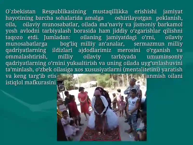Oiladagi farzandlar tarbiyasida milliyurf-odat va an’analardan foydalanish 3