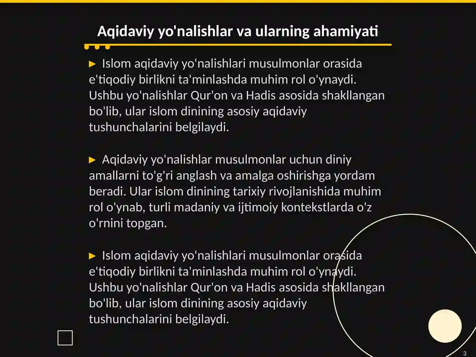 Islom dining aqidaviy yo'nalishlari va maktablari 3