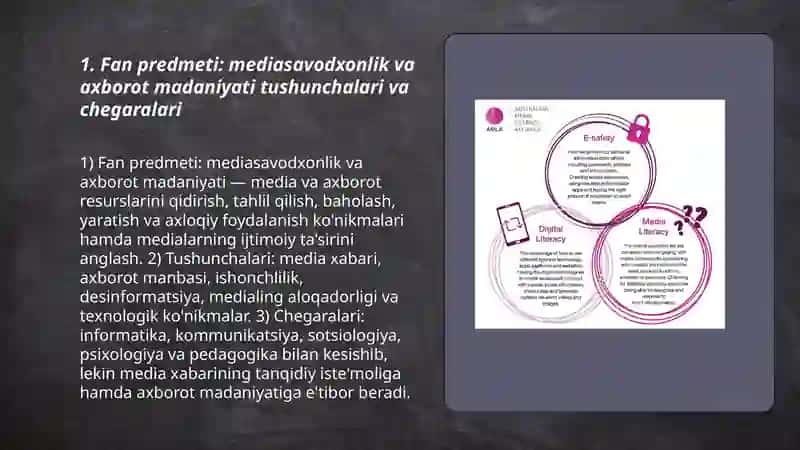 Mediasavodxonlik va axborot madaniyati 3