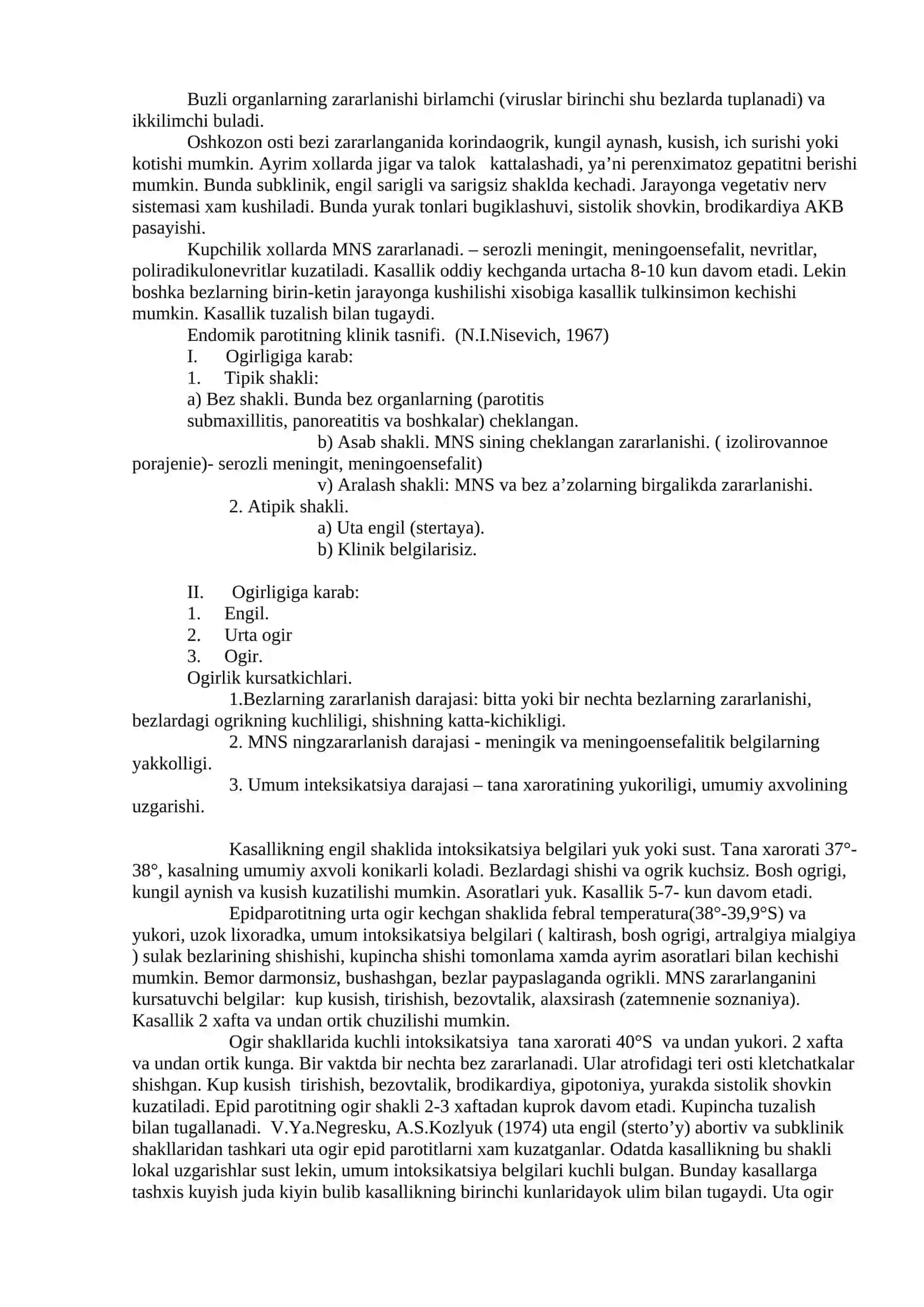 VIRUS ETIOLOGIYALI KASALLIKLARNING (EPIDEMIK PAROTIT, OIV-INFEKSIYASI) ERTA VA QIYOSIY TASHXISOTI 3