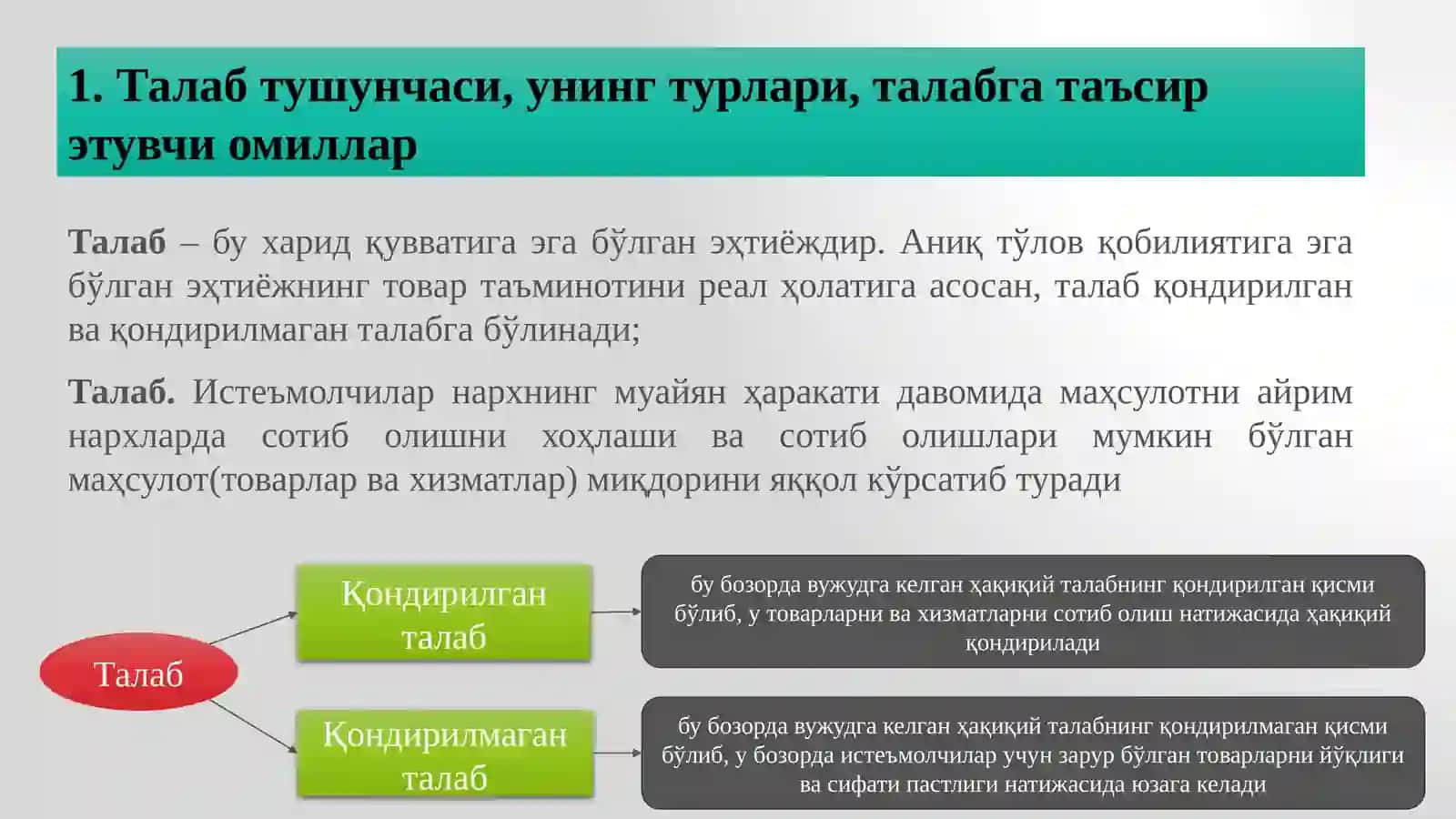Талабни Қондиришни тадҚиҚ этиш ва прогноз 3