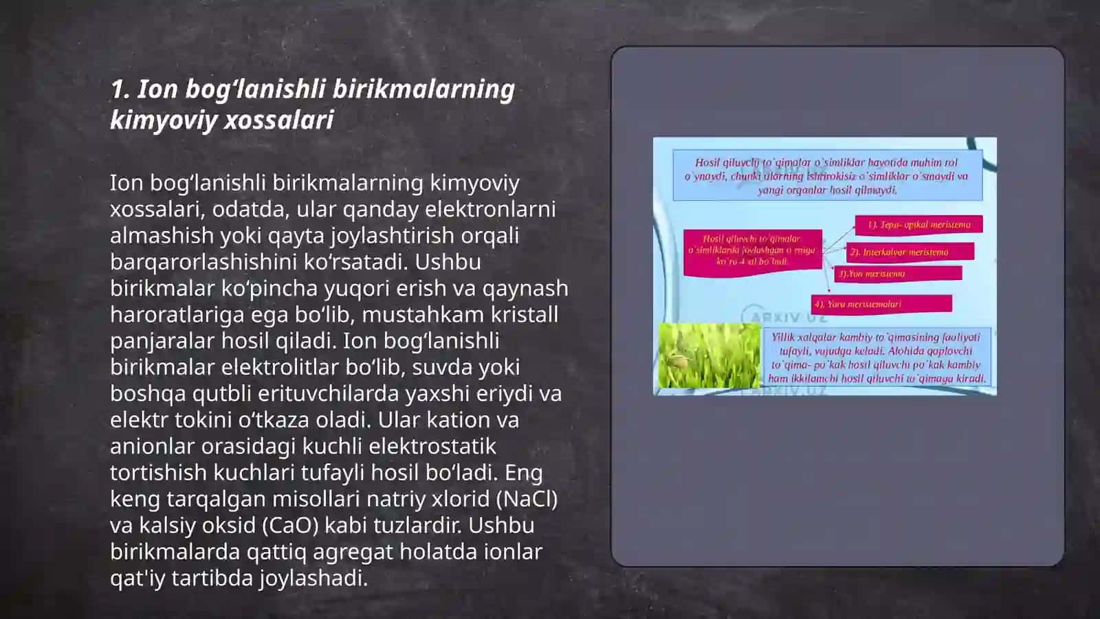 Tuproq, suvning ifloslanishida ion bog‘lanishli birikmalarni aniqlab ulardantozalash g‘oyasini ishlab chiqish 3