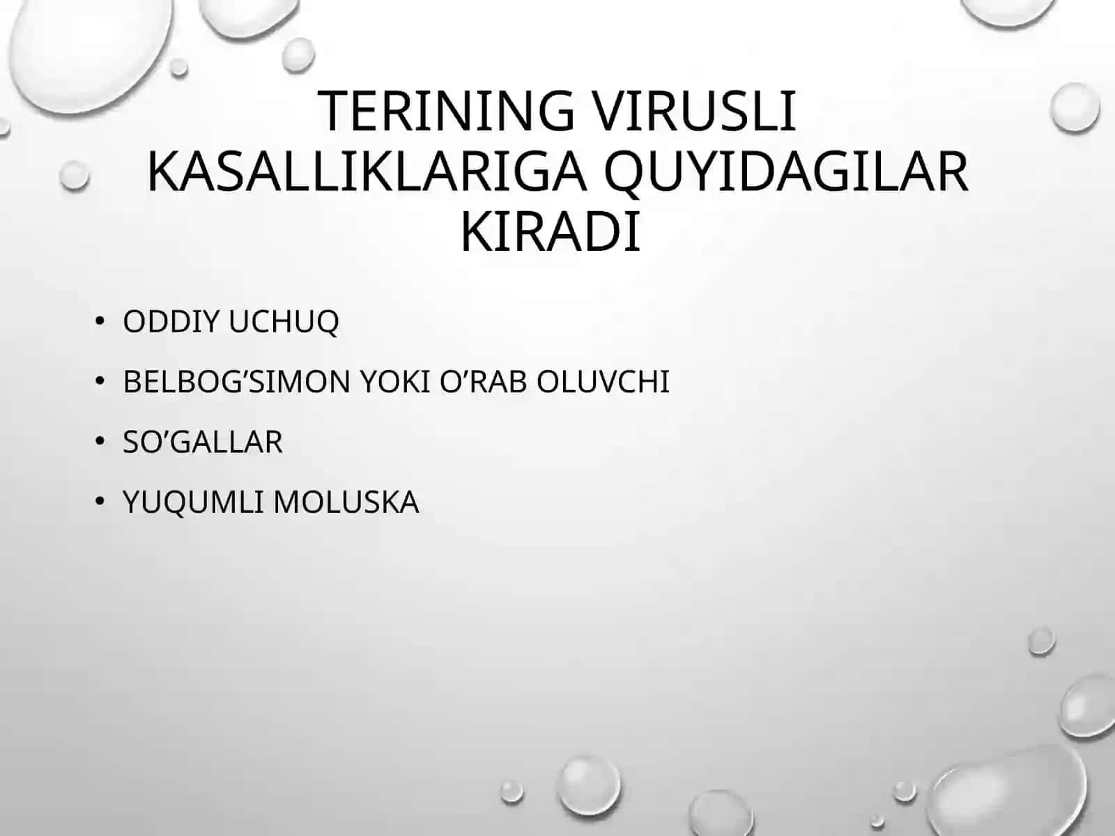 parazitlar va virusli teri kasalliklari 3
