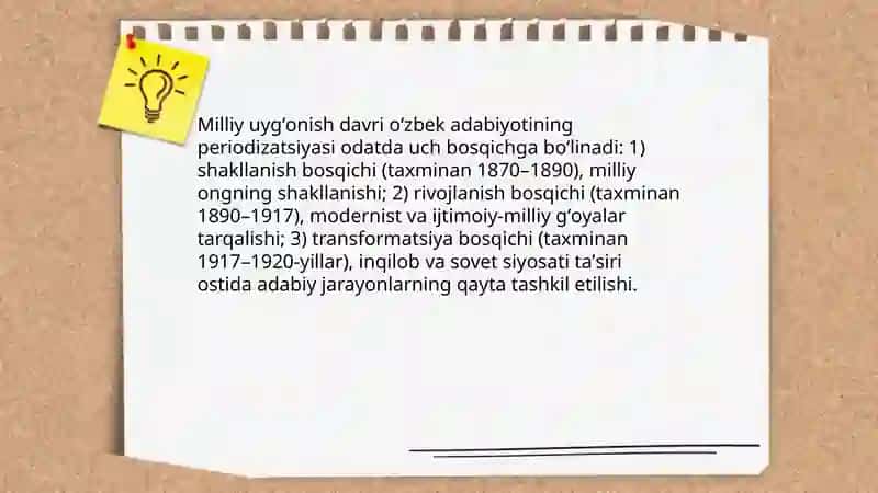Milliy uygʻonish davri oʻzbek adabiyotining oʻrganilishi 3