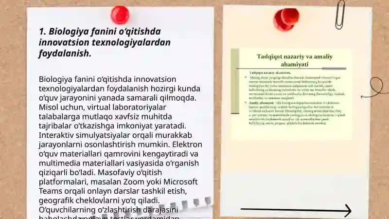 Biologiya fanlarini oʻqitish metodikasining dolzarb muammolari, zamonaviy yondashuvlari 3