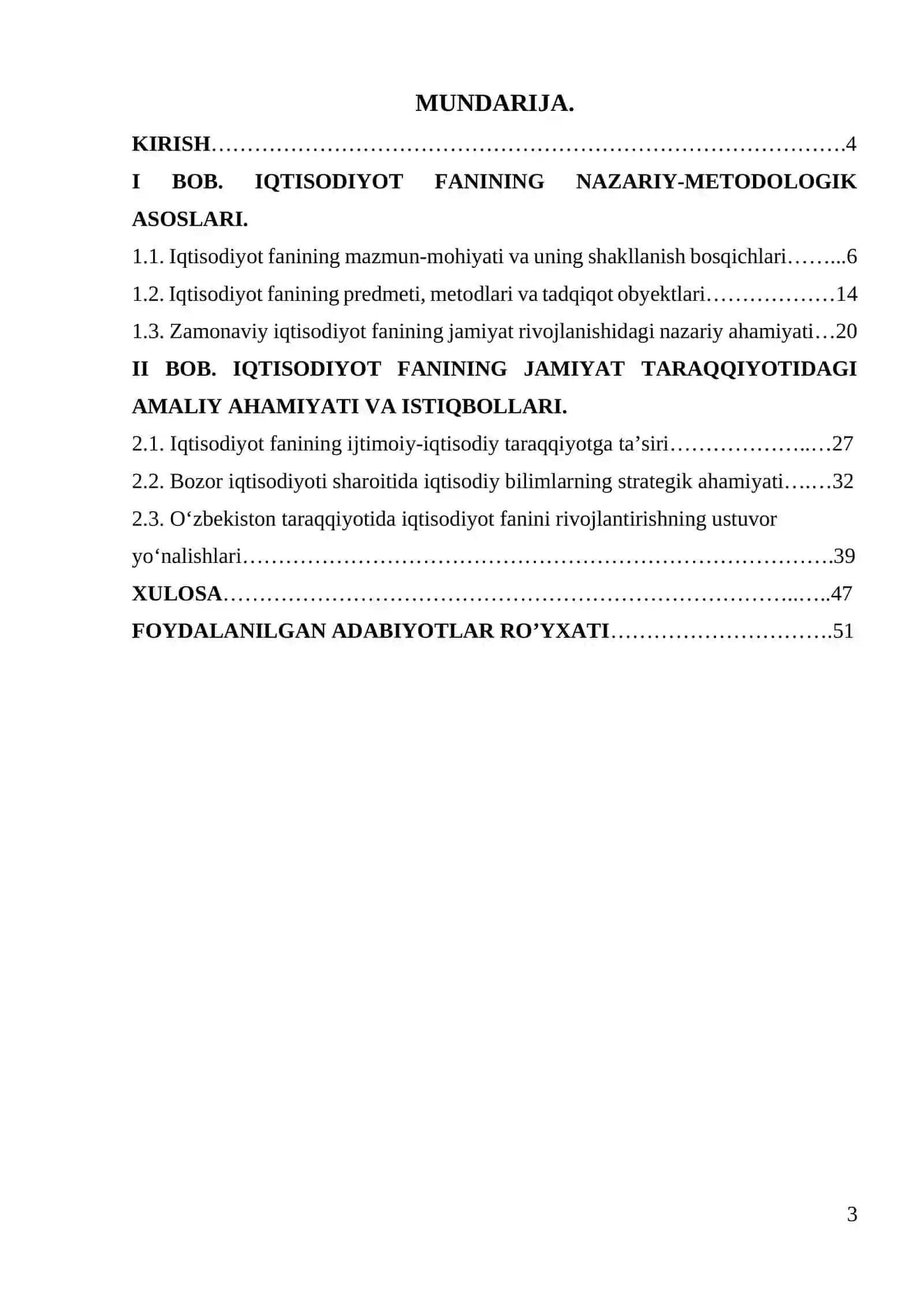 Iqtisodiyot fanining jamiyat taraqqiyotidagi o’rni 3