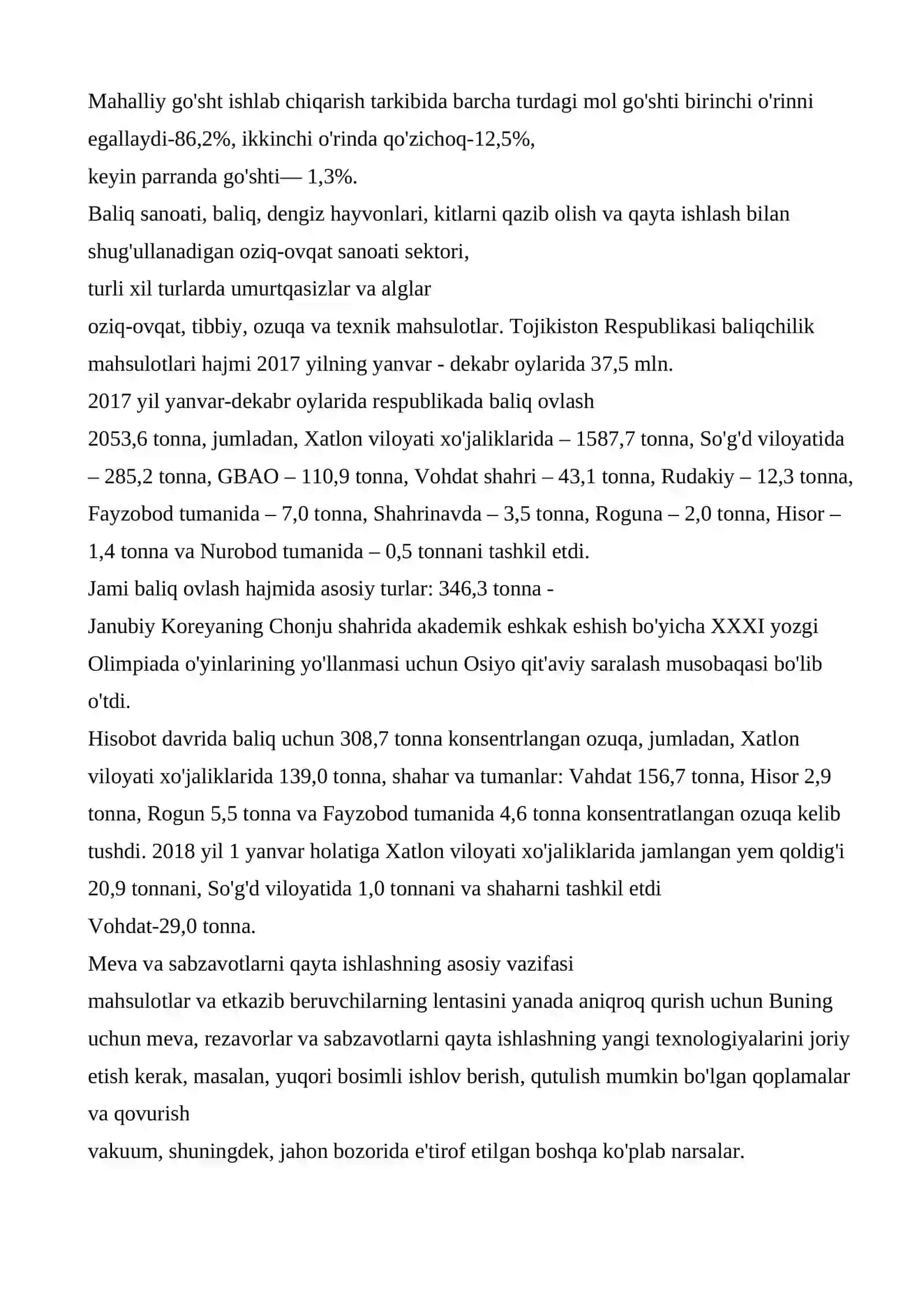 Oziq-ovqat sanoati geografiyasi 3