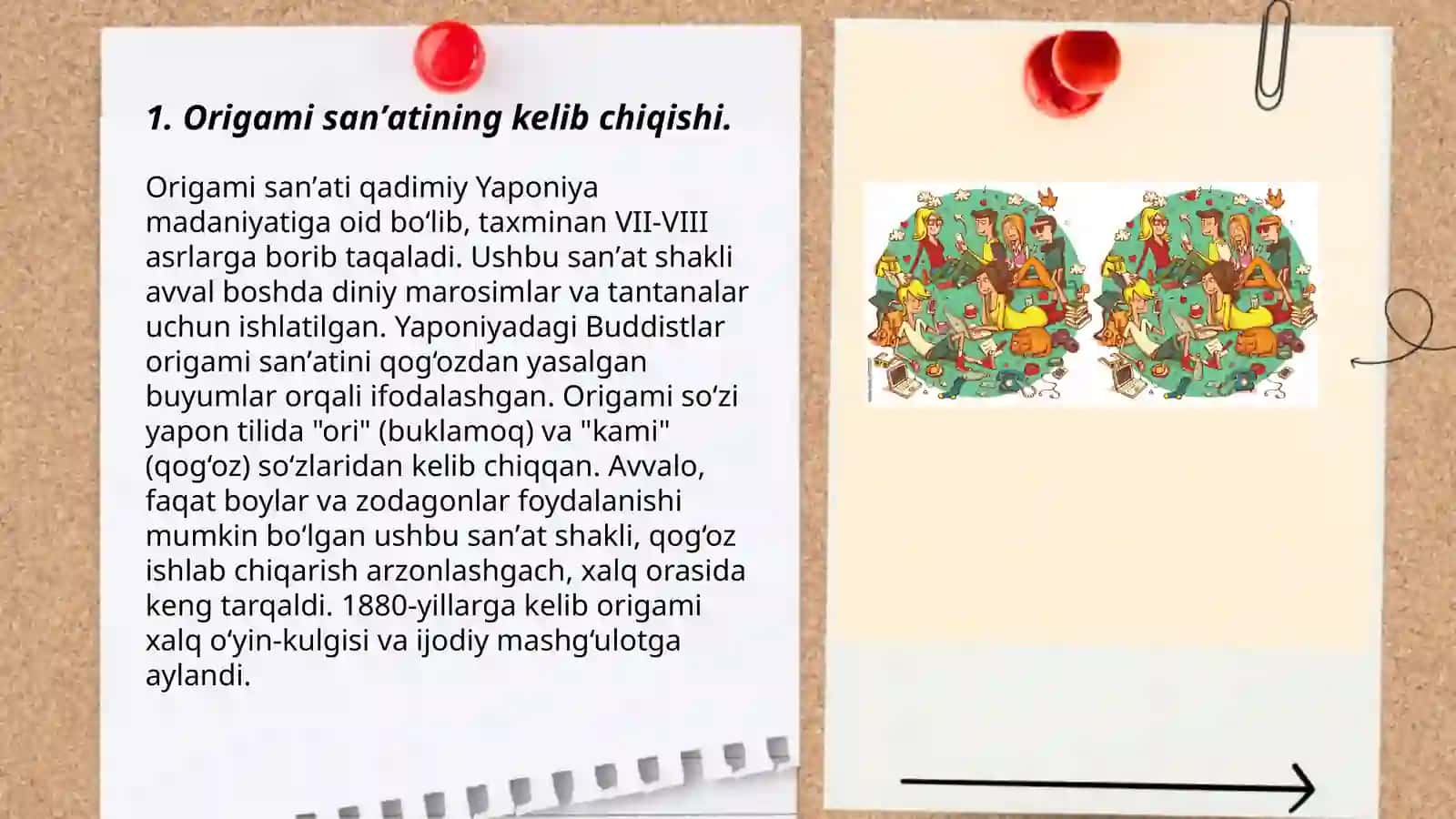 Origami sanʼatining rivojlanish tarixi va Applikatsiya haqida umumiy tushuncha 3