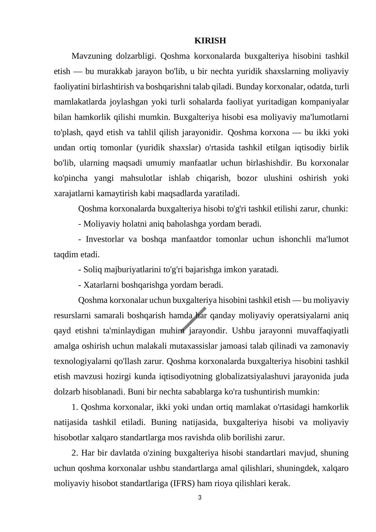 Qoshma korxonalarda buxgalteriya hisobini tashkil etish 3