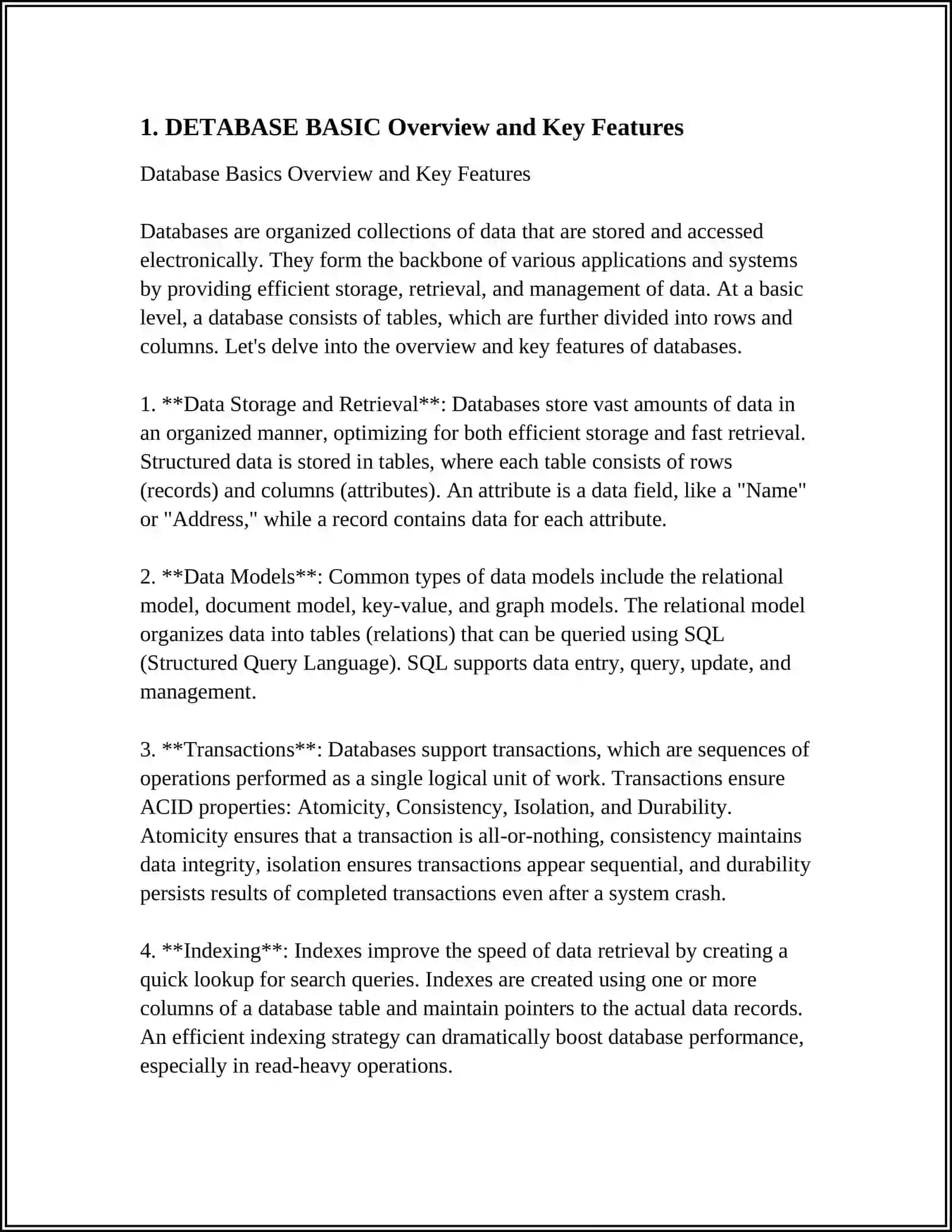DETABASE BASIC Overview and Key Features 3