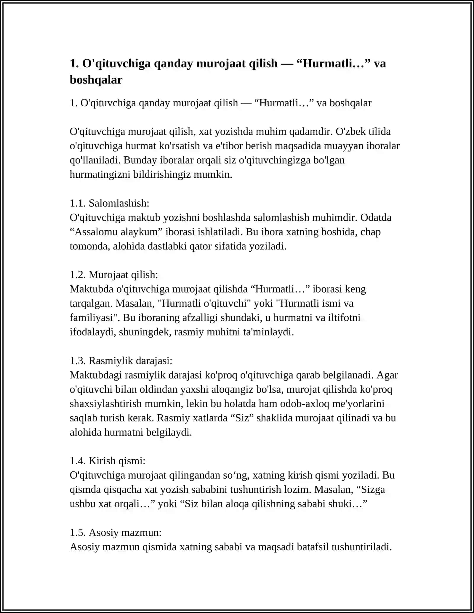 HOW TO WRITE A LETTER TO A TEACHER 3