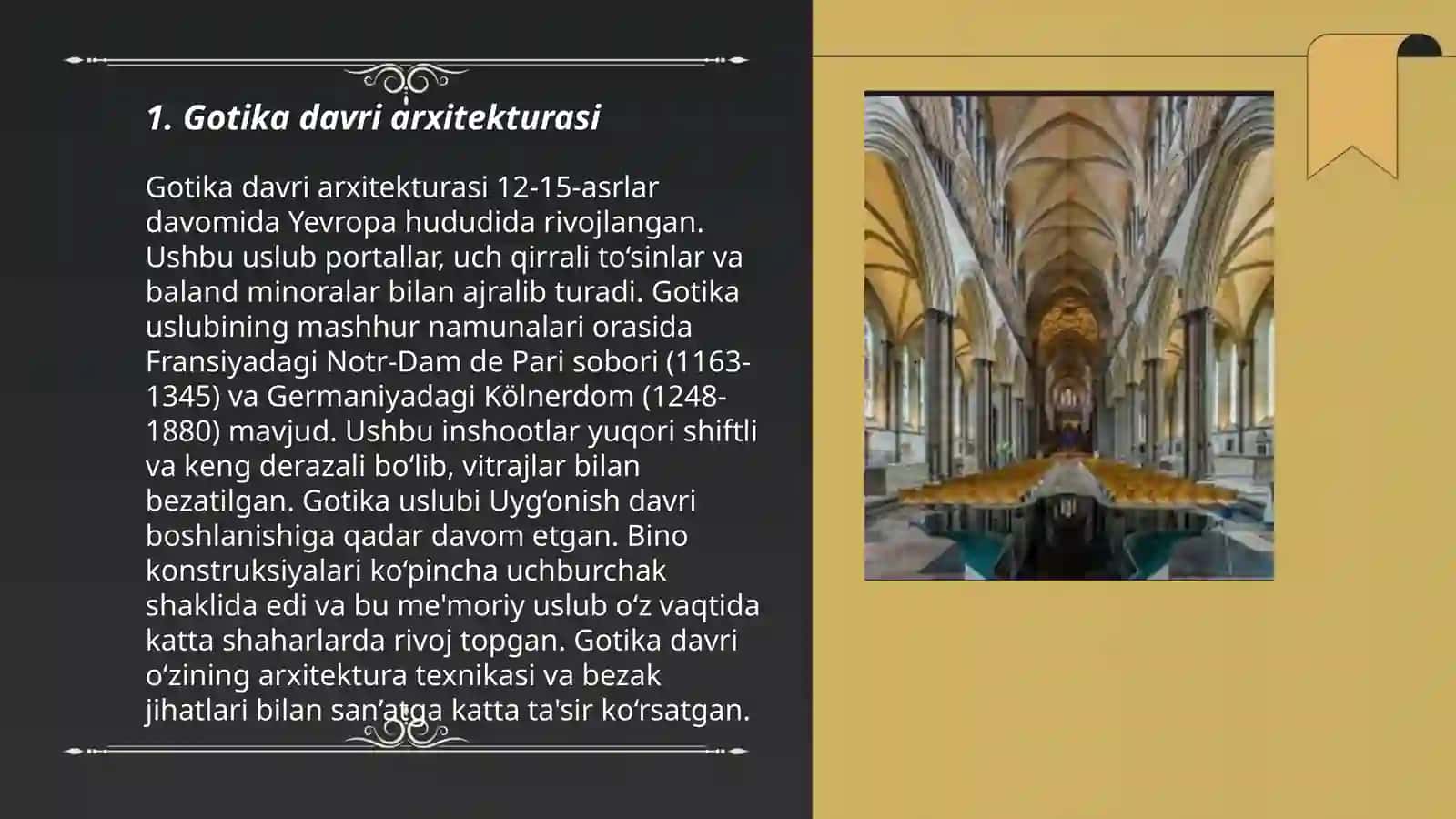 Gotika davri me‘morchiligi 3
