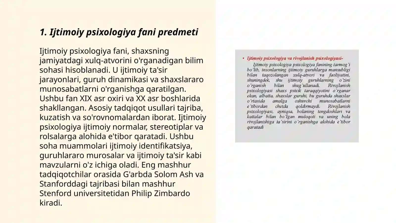 Ijtimoiy psixologiya faning predmeti maqsadi va vazifalari 3