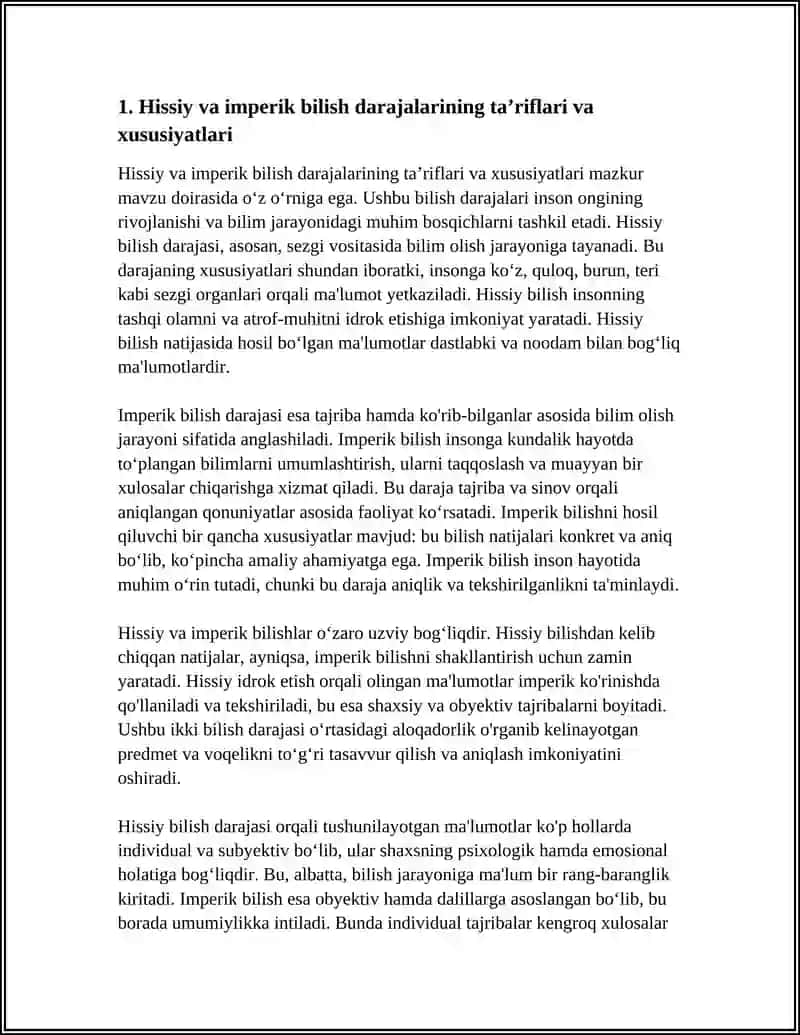 HISSIY IMPERIK NAZARIY MANTIQIY INTUITIF BILISH DARAJALARINING OʻZARO ALOQASI VA FARQI 3