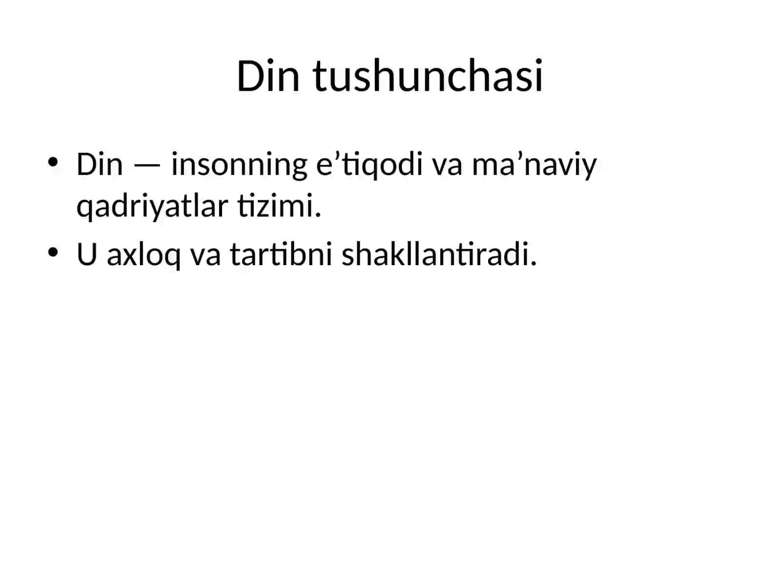 Din va hurfikrlilik 3